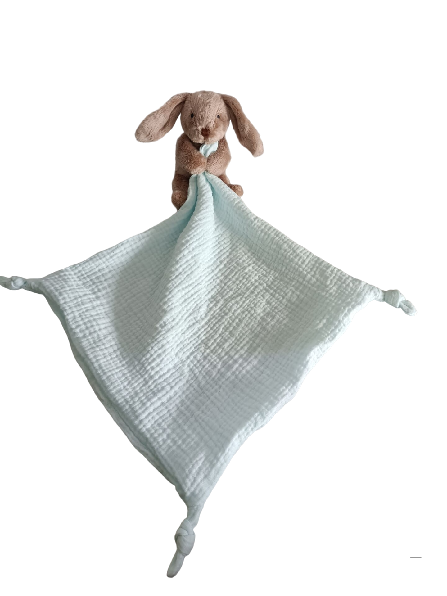 NEW - Petite Vous Benny the Bunny Comfort Blanket - COOL Muslin