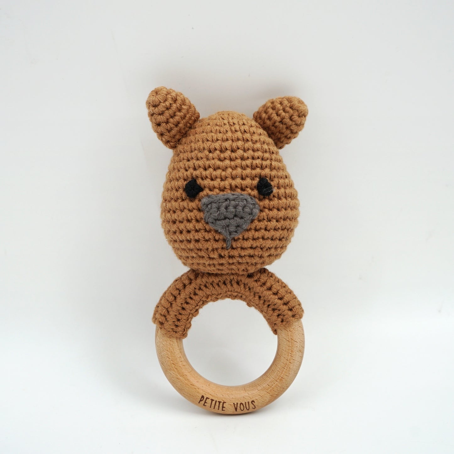 *NEW* 100% Cotton Crochet Ring Rattle - Wombat