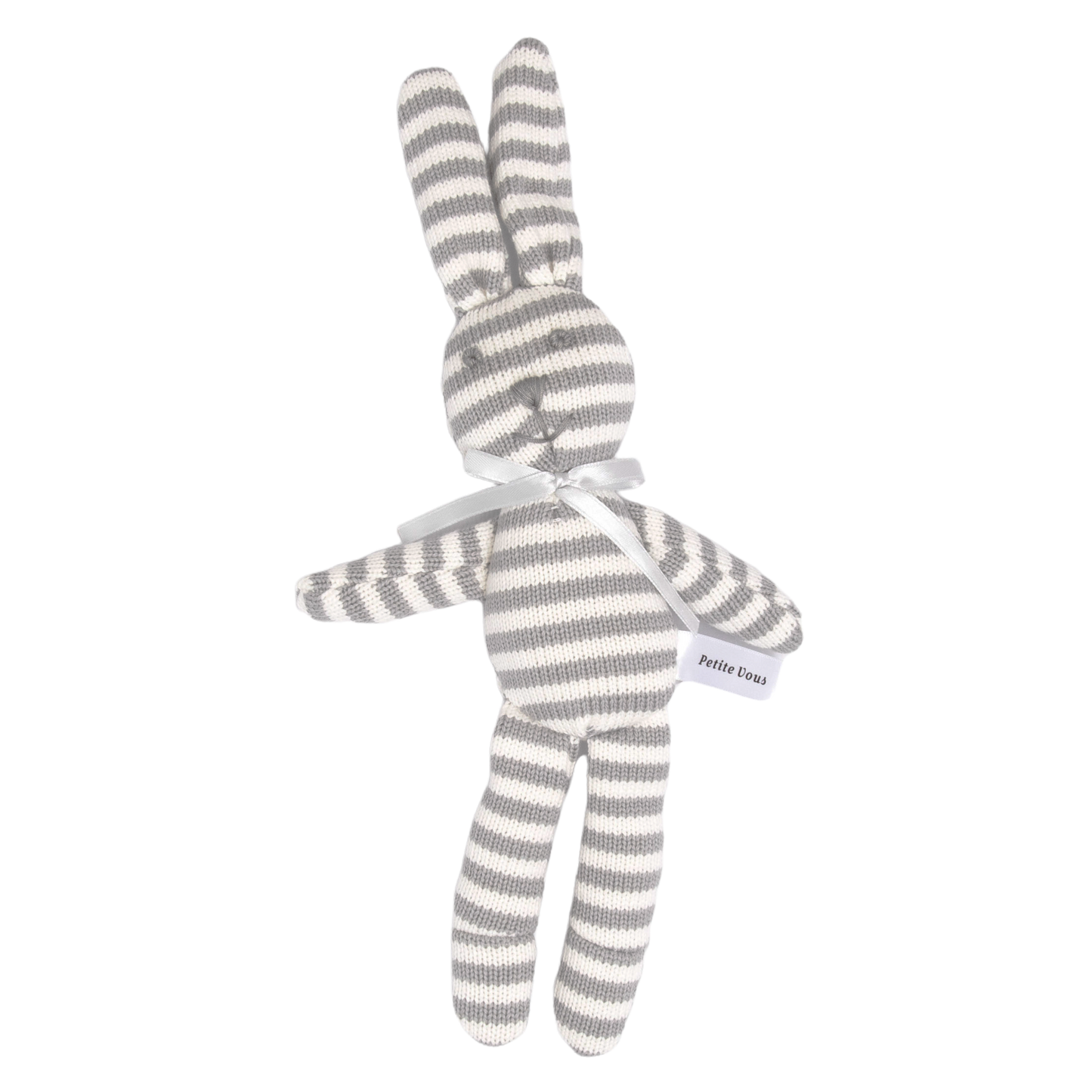 Petite Vous Bailey the Bunny Cotton Knit Rattle