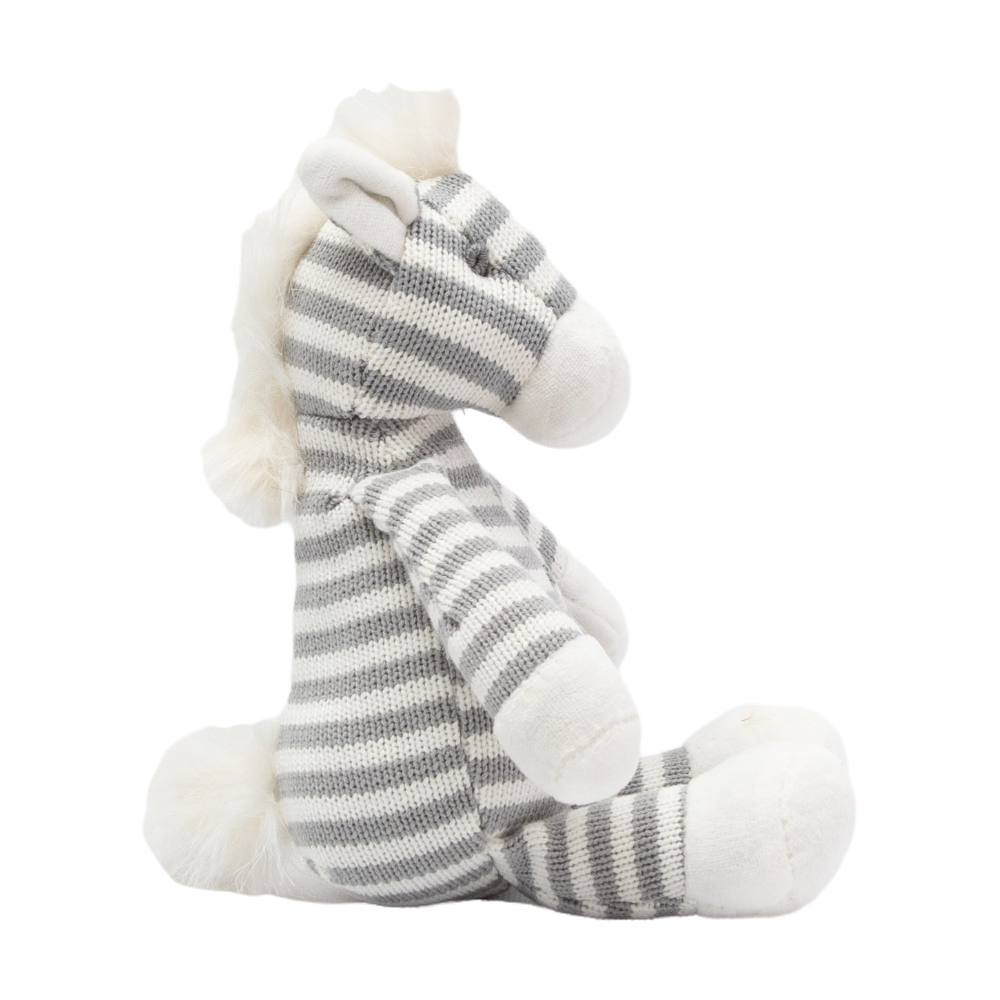Petite Vous Ziggy the Zebra Cotton Knit Toy