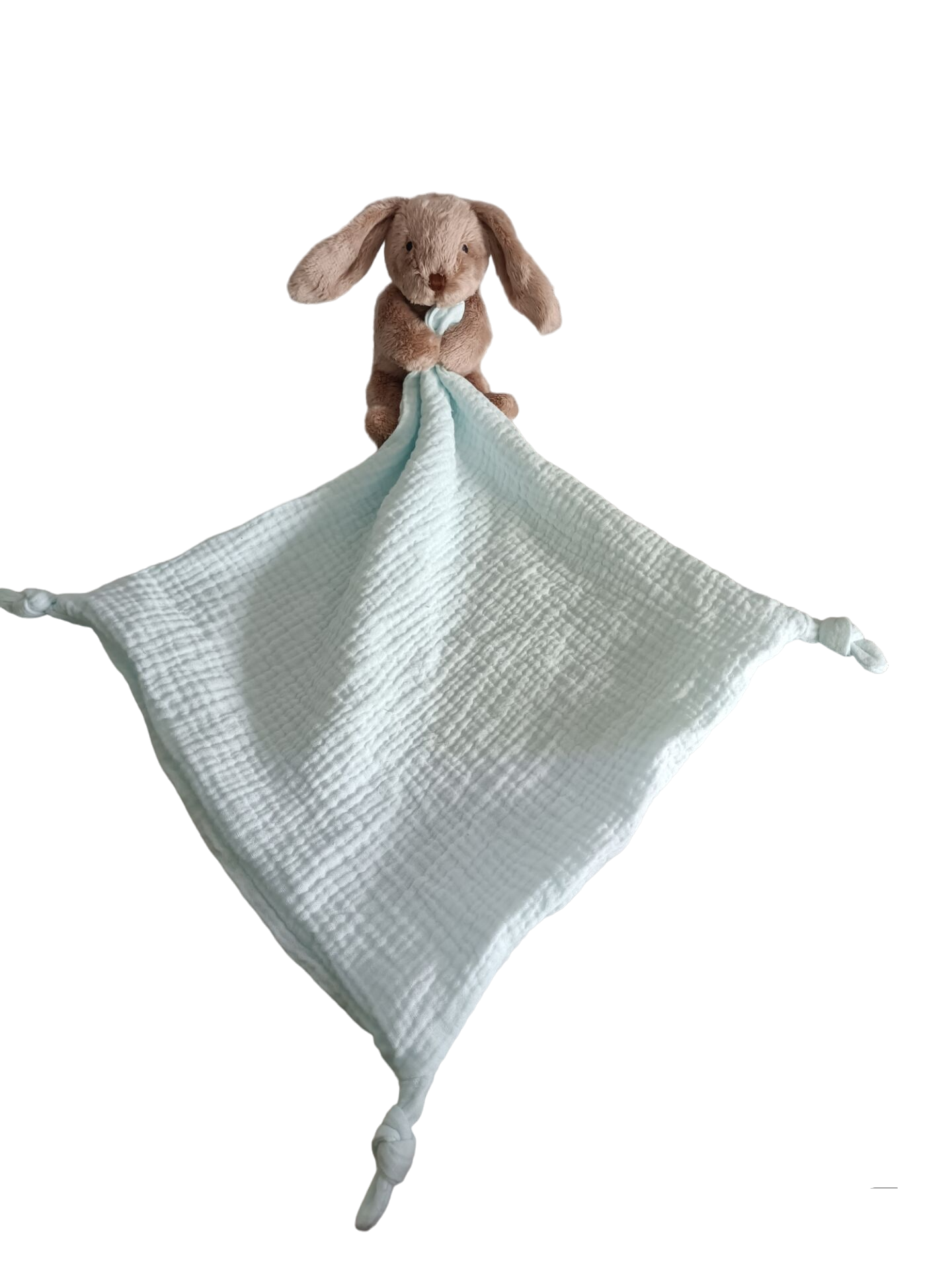NEW - Petite Vous Benny the Bunny Baby Muslin Comfort Blanket