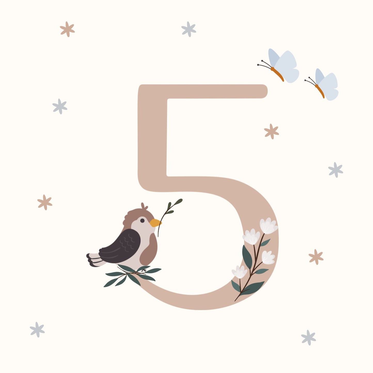 Petite Vous Greeting Card - Bird Birthday 5