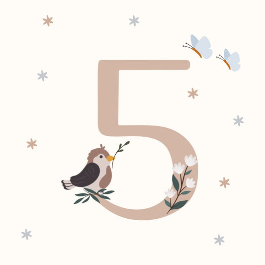 Petite Vous Greeting Card - Bird Birthday 5