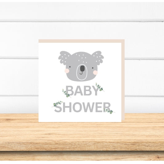 Petite Vous Greeting Card - Baby Shower Koala