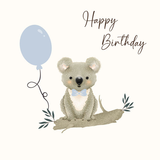 Petite Vous Greeting Card - Happy Birthday Koala Boy