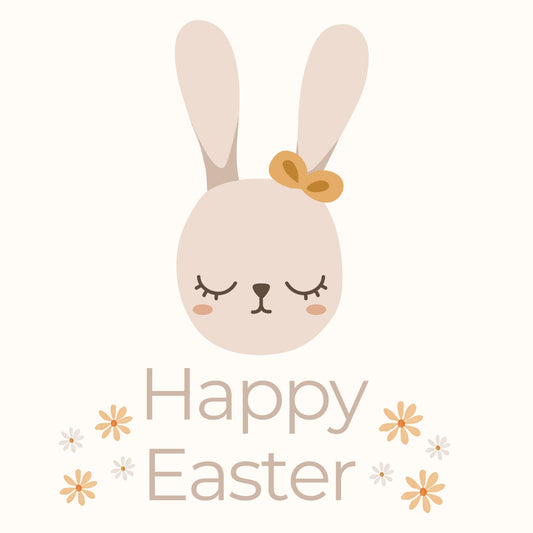 Petite Vous Greeting Card - Easter Rabbit with Bow