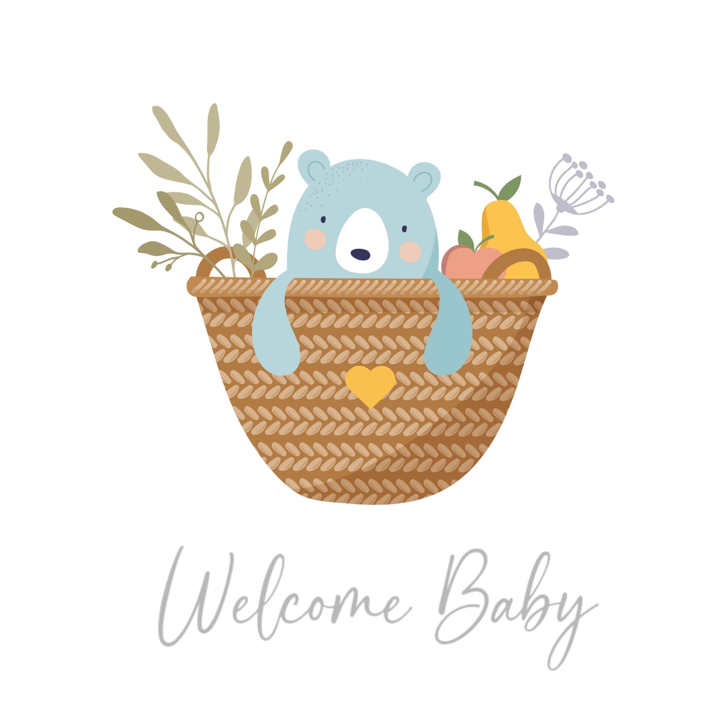 Petite Vous Greeting Card - Welcome Baby Bear