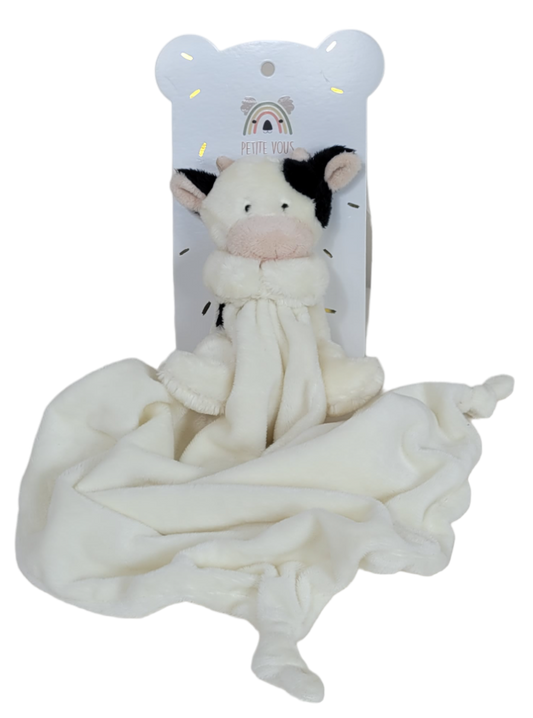 Petite Vous Wilbur the Cow Mini Toy & Comfort Blanket