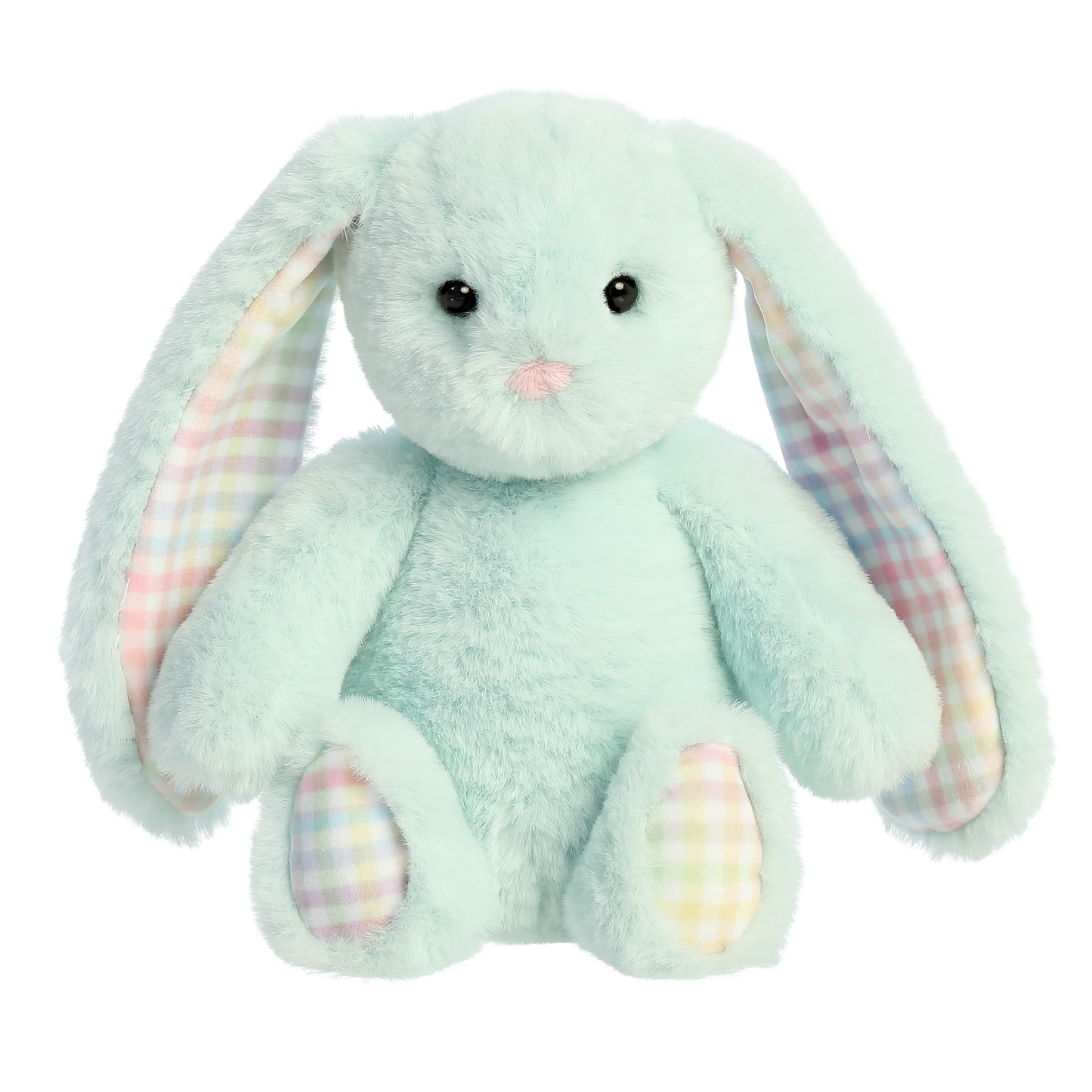 Petite Vous Millie the Rainbow Gingham Bunny Plush Toy