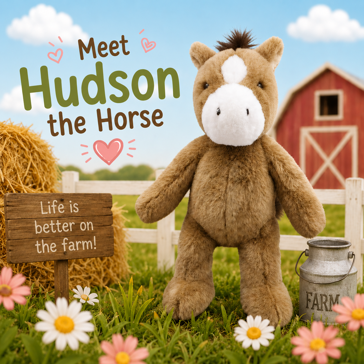 NEW Petite Vous Hudson the Horse Soft Toy