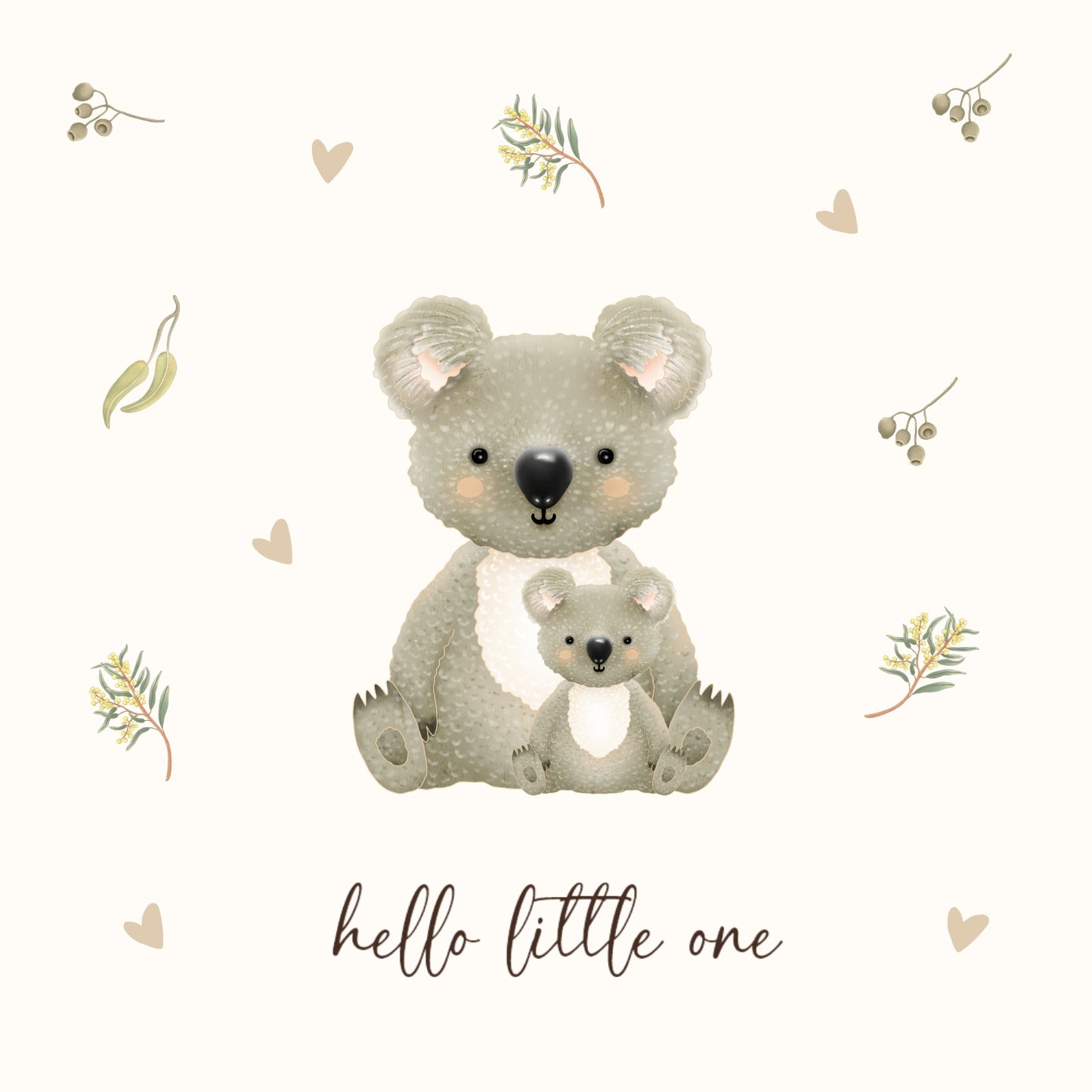 Petite Vous Greeting Card - Hello Little One Koala