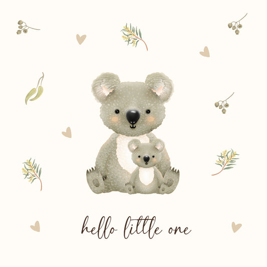 Petite Vous Greeting Card - Hello Little One Koala