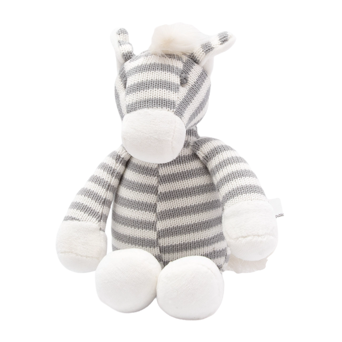 Petite Vous Ziggy the Zebra Cotton Knit Toy