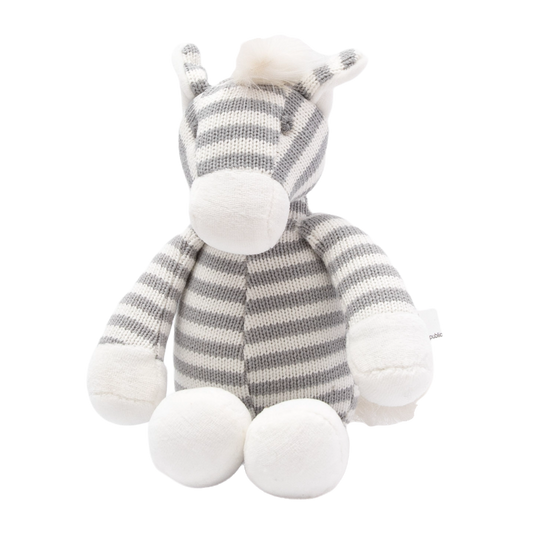 Petite Vous Ziggy the Zebra Cotton Knit Toy